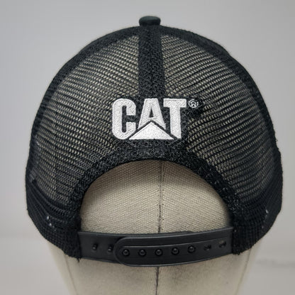 MPC Trucker Hat Black One Size Caterpillar Snapback Mesh Back Patch Stars Logo