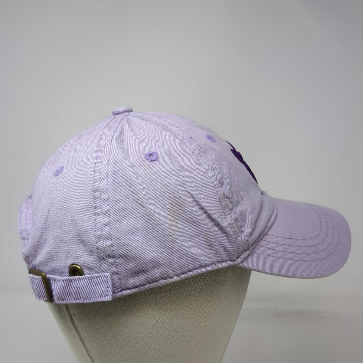 Puppie Love Baseball Cap Purple One Size Rescue Dog Mandala Graphic Hat Logo