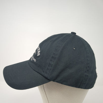 Rope Myers Slideback Baseball Cap Black One Size Adjustable Embroidered 6 Panel