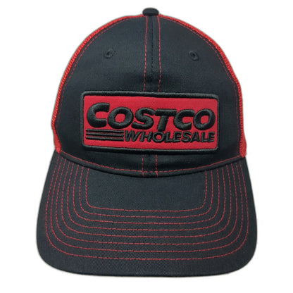 Bamko Costco Wholesale Black Red Trucker Hat One Size Mesh Back Snapback