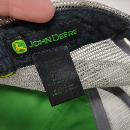 John Deere Stotz Equipment Trucker Hat Black One Size Mesh Snapback Agriculture