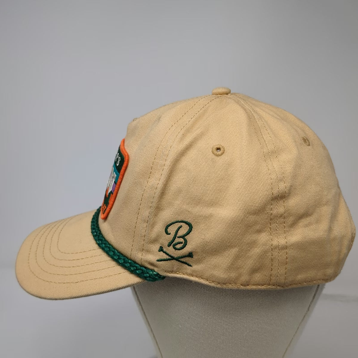 Barstool Sports 5 Panel Orange OSFM Hat Rope Patch Phoenix Open Scottsdale AZ