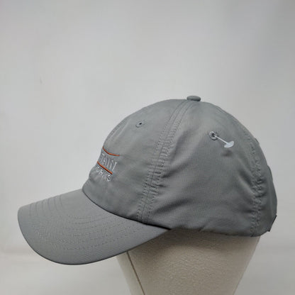 Mountain Waterworks Strapback Hat Gray OSFA Adjustable Embroidered Imperial