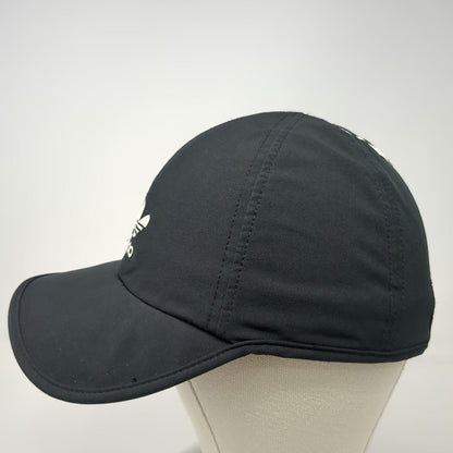 Adidas Baseball Cap Black One Size Trefoil Logo 3-Stripes Strapback Hat