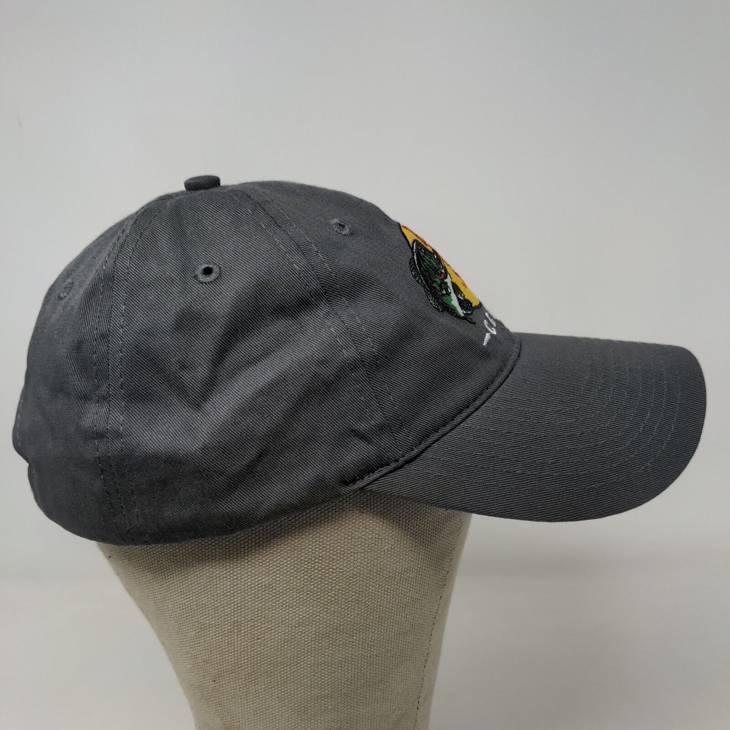 Bass Pro Shops Club Men's Slideback Hat Gray Adjustable Embroidered Logo Cotton