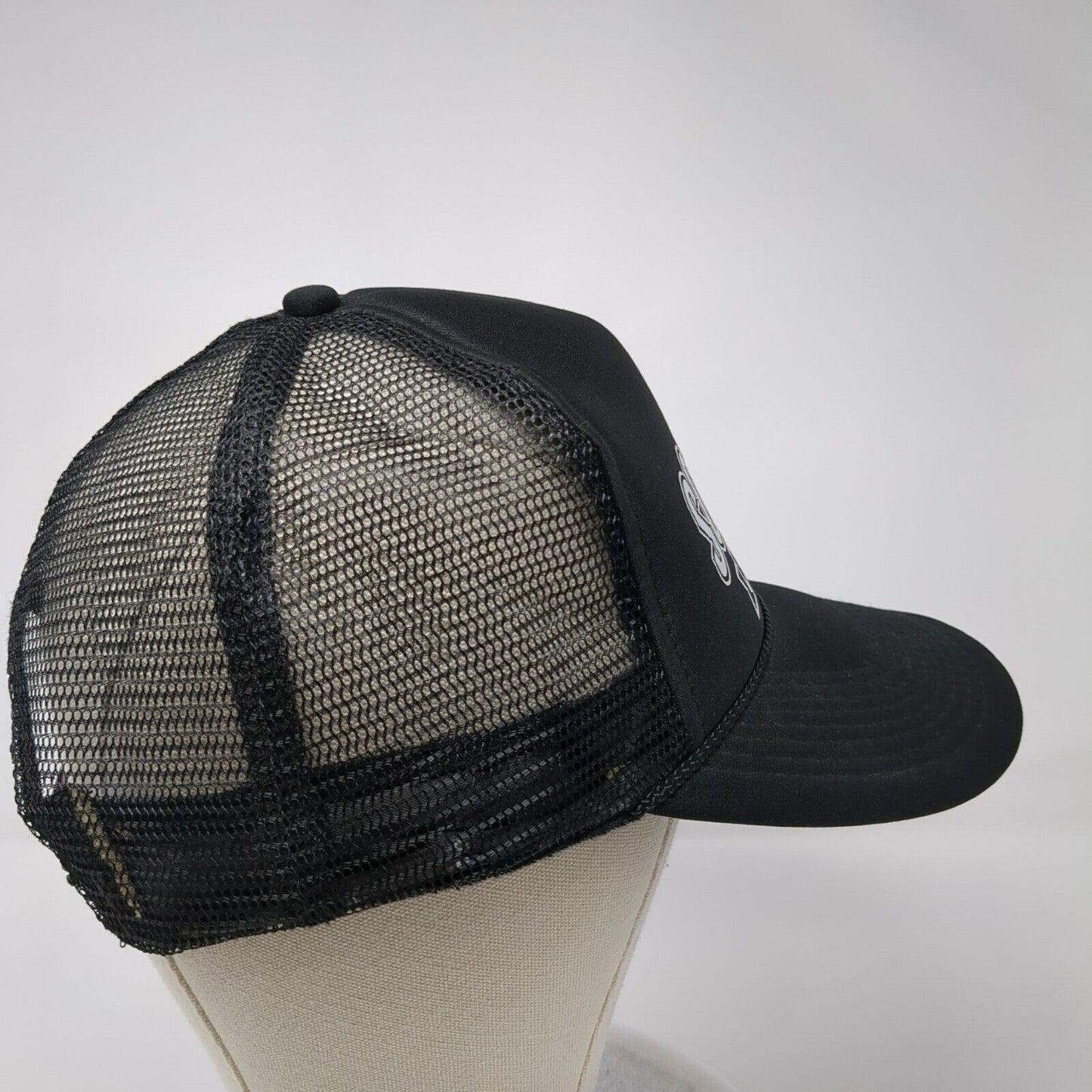 Sockeye Brewing Snapback Trucker Hat Black OS Adjustable Mesh Back Rope Otto