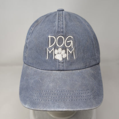 Dog Mom Slideback Hat Blue OSFM Adjustable Embroidered David And Young Cotton
