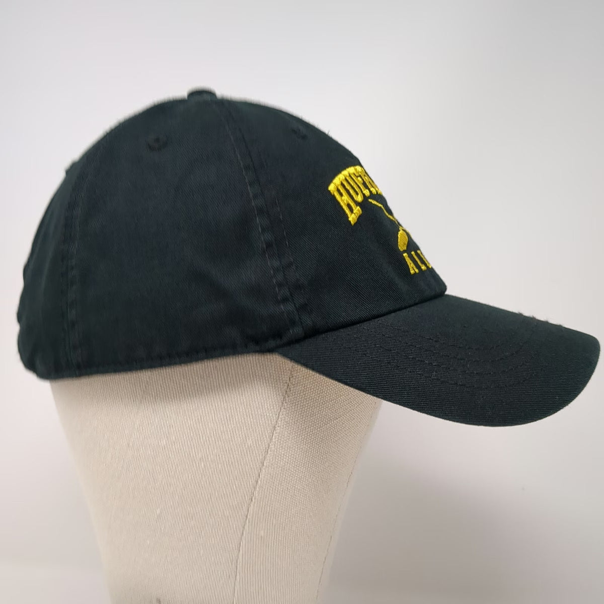 Harry Potter Baseball Cap Black One Size Hufflepuff Alumni Yellow Underbrim Hat
