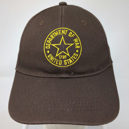 Department of War United States 1789 Baseball Cap Brown One Size Strapback Hat