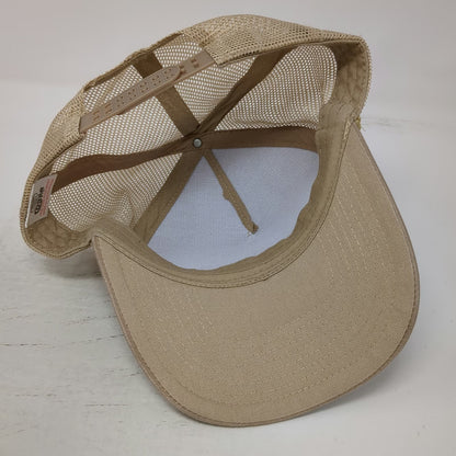 Cobra Rebel Farmers Co-Op Trucker Hat Beige One Size Snapback Rope Mesh