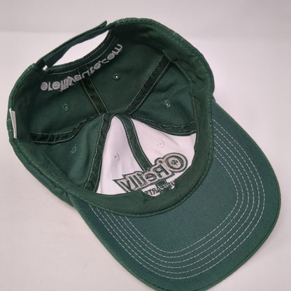 O'Reilly Auto Parts Strapback Hat Green One Size Colorblock Adjustable