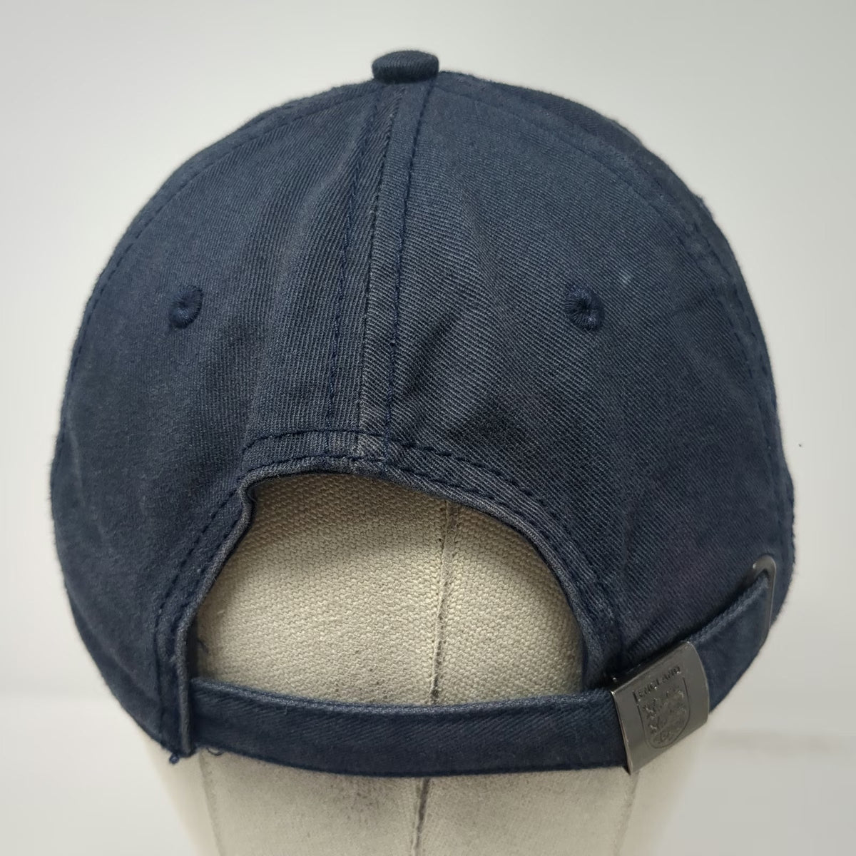 New Era England Soccer-National Blue Cap Hat One Size Three Lions Slideback FA