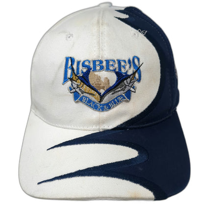 Nissin Baseball Cap White Blue One Size 2005 25th Anniversary Cabo Marlin Hat