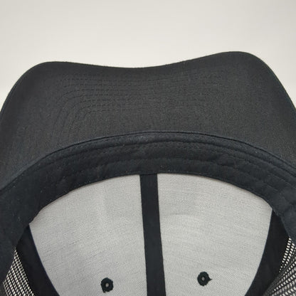 Wyoming Buffalo Patch Snapback Trucker Hat Black One Size Mesh Back