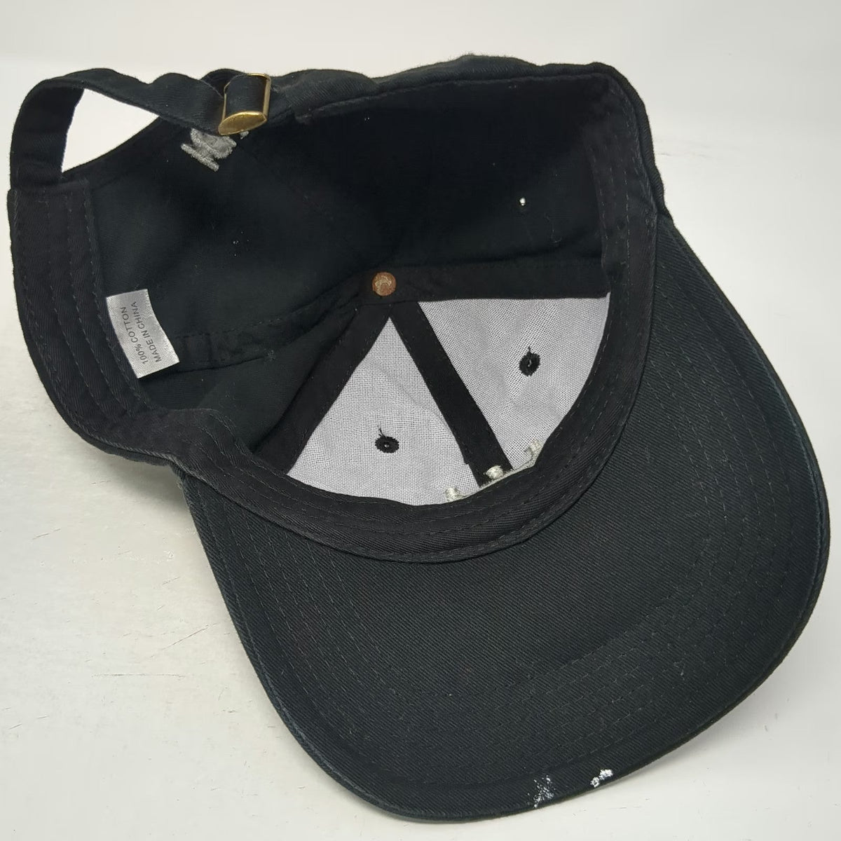 Helium Network Baseball Cap Black One Size Adjustable Embroidered Cotton Hat