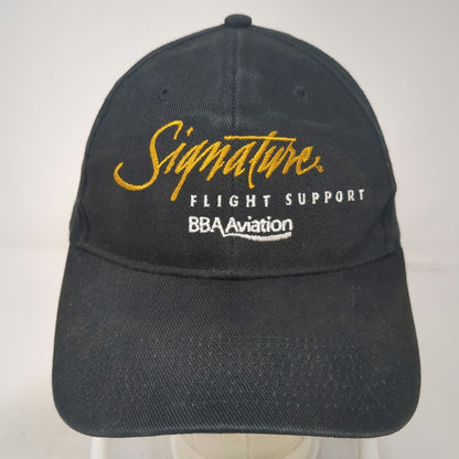Cap America Baseball Hat Black One Size Signature Flight Support BBA Aviation