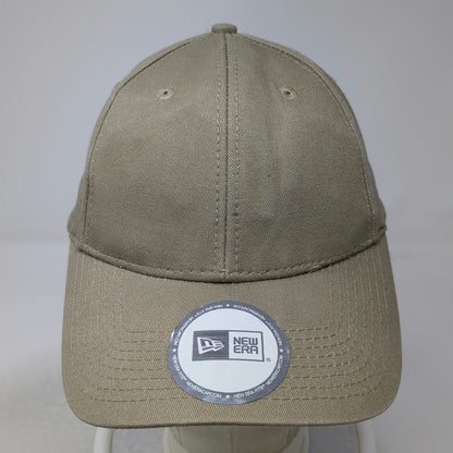 New Era Baseball Cap Beige One Size Adjustable Strapback Blank Plain Hat