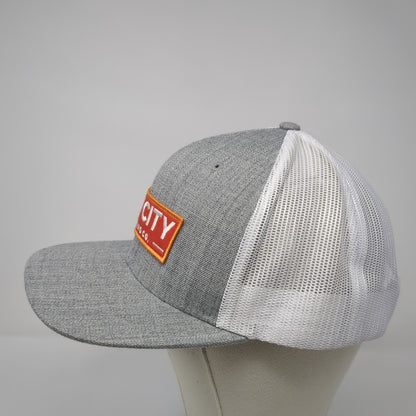 Bay City Brewing Co. Patch Snapback Trucker Hat Gray One Size Adjustable
