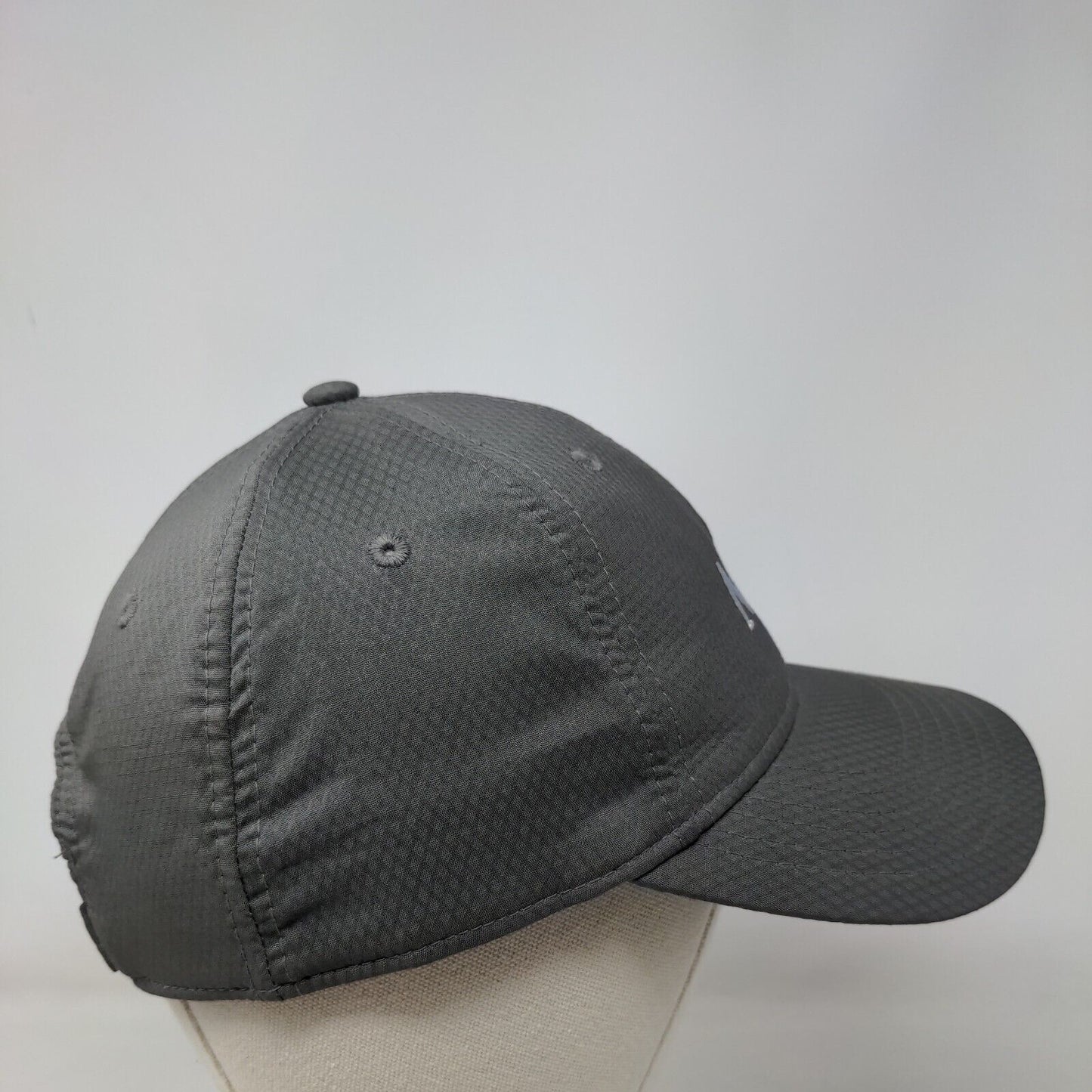 MCI Strapback Hat Gray One Size Mid Fit Adjustable Embroidered Ahead Performance