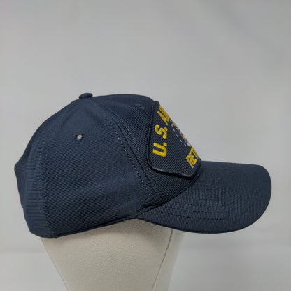 US Air Force Retired Snapbak Hat Blue OSFA Adjustable Embroidered Eagle Crest