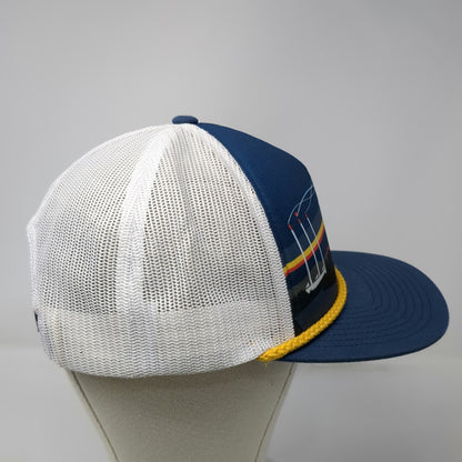 Deschutes Brewery Trucker Hat Blue One Size Rope Landscape Mesh Back Snapback