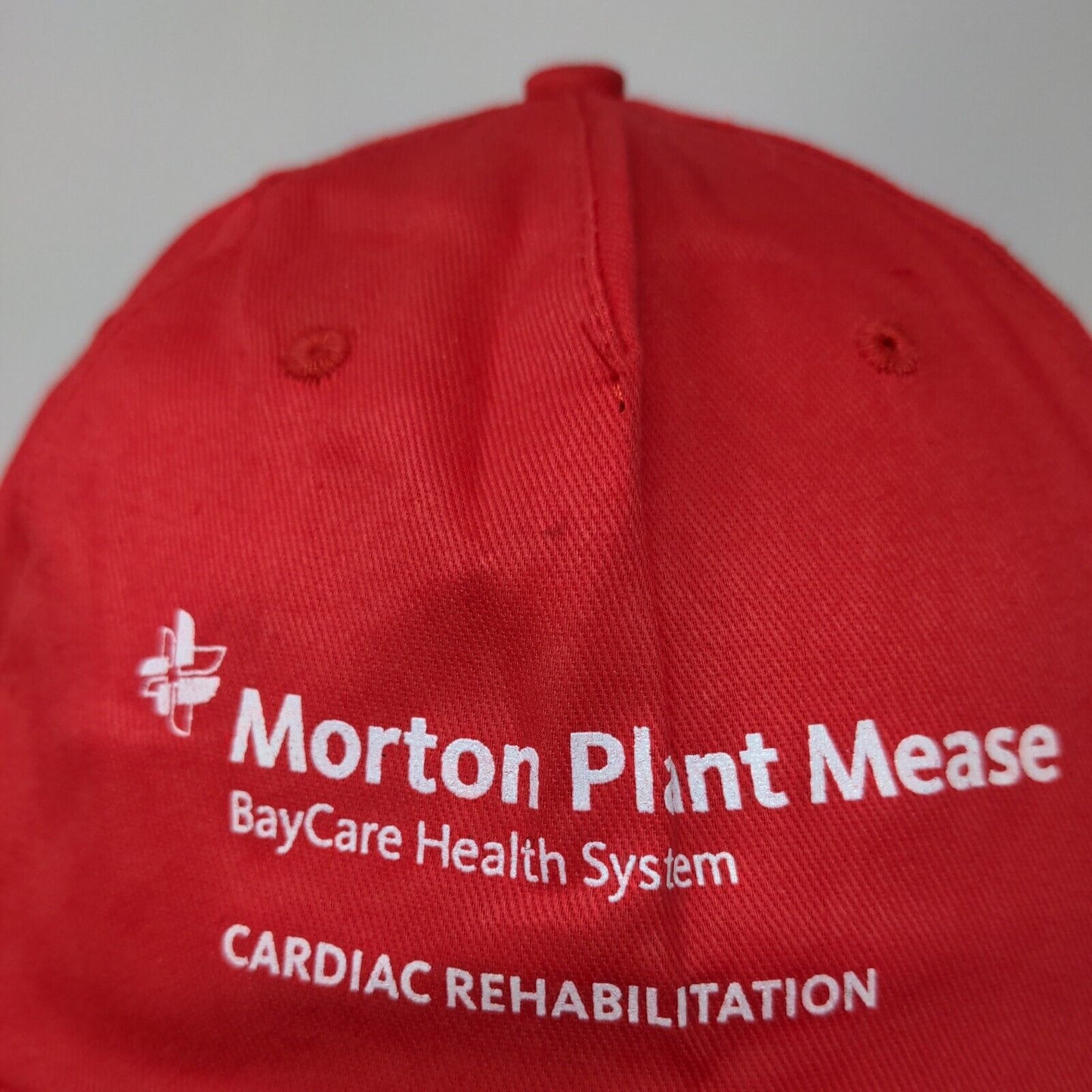 Morton Plant Mease Cardiac Rehabilitation Strapback Hat Red One Size Hit Wear