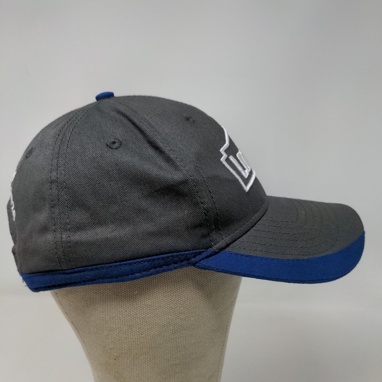 Lowe's Men's Snapback Hat Gray Blue Embroidered Logo Back End Appreciation 2020