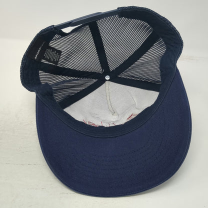 Sport-Tek Trucker Hat Blue Red White One Size Mesh Back Snapback Aguero Idaho