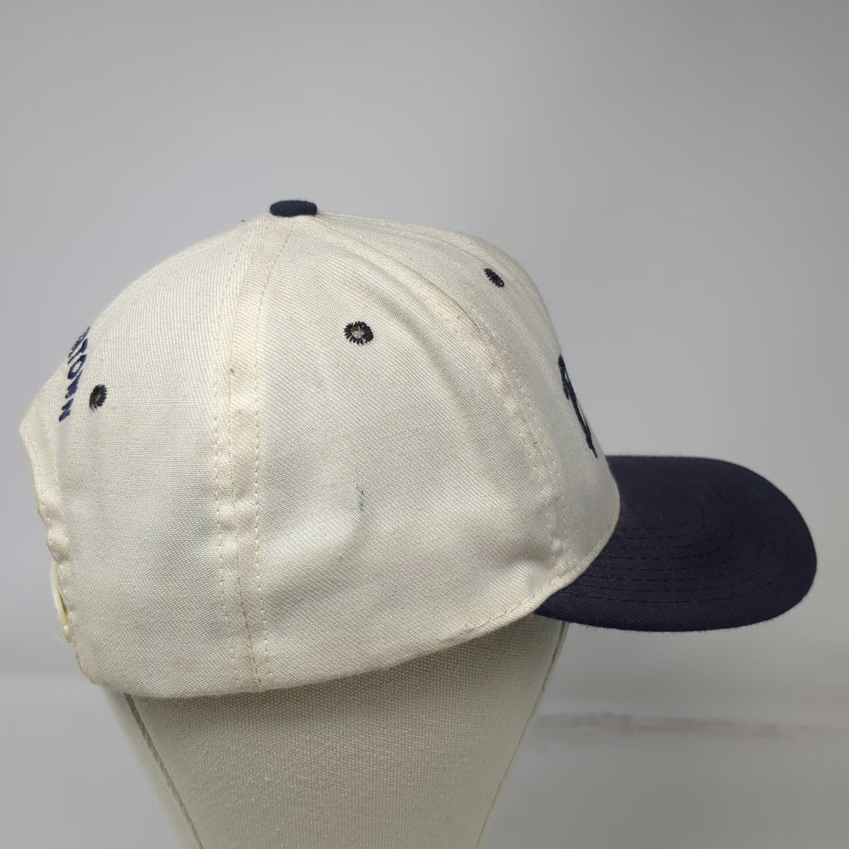 Boogies Diner Georgetown Snapback White Blue One Size Green Underbrim Cotton Hat