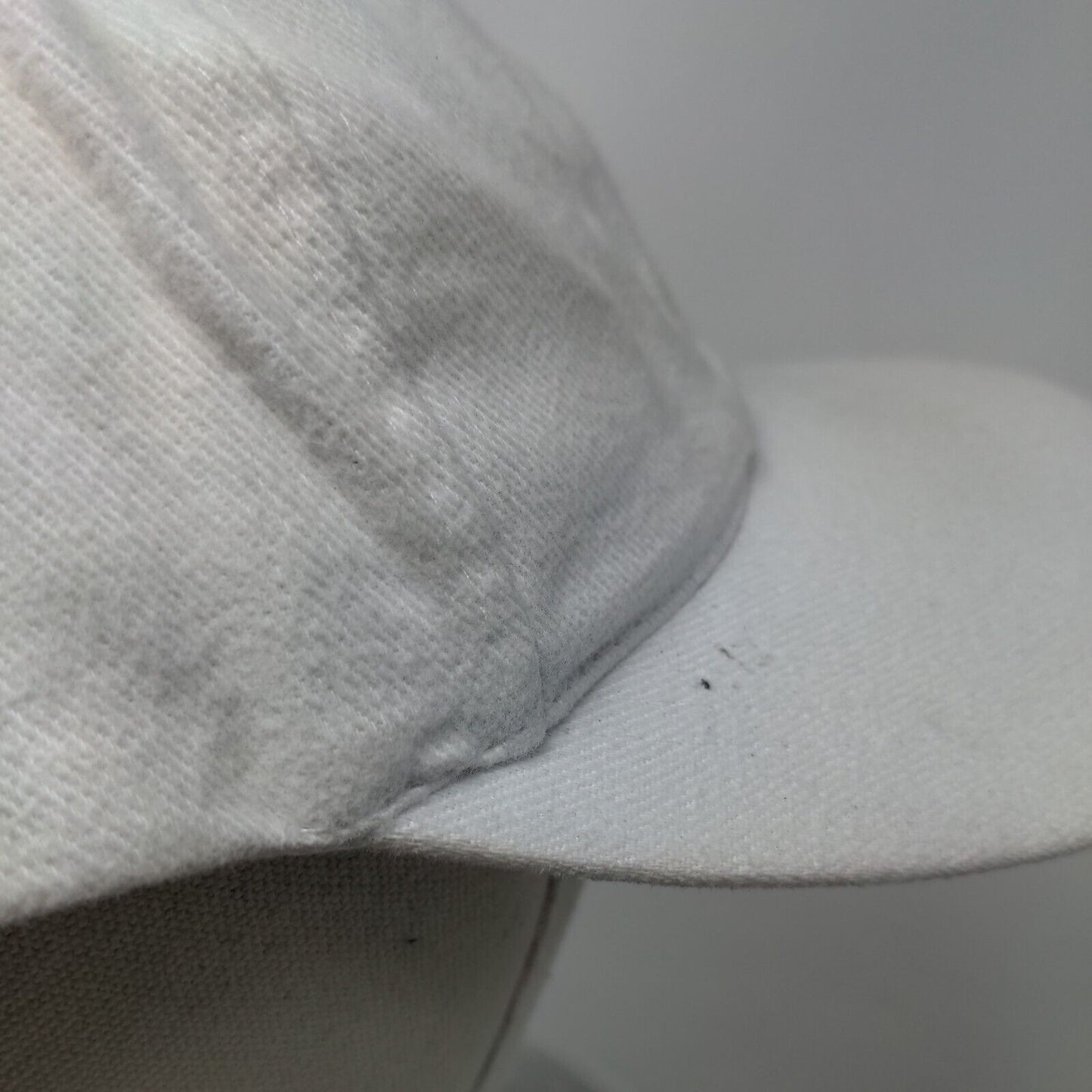 KC Snapback Hat Cream OSFA Adjustable Vented Holes 6 Panel Blank