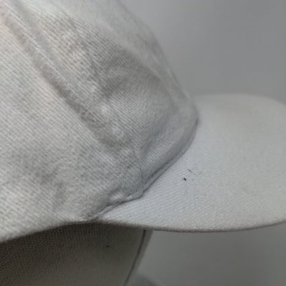KC Snapback Hat Cream OSFA Adjustable Vented Holes 6 Panel Blank