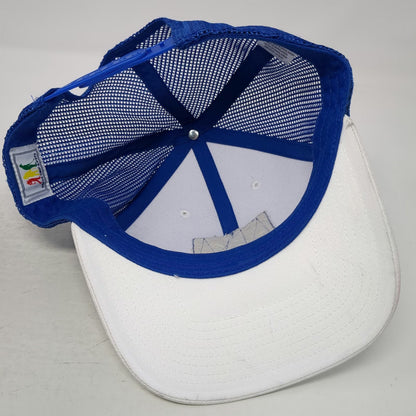 Drive Chip & Putt Trucker Hat White Blue One Size Mesh Snapback Golfing Patch