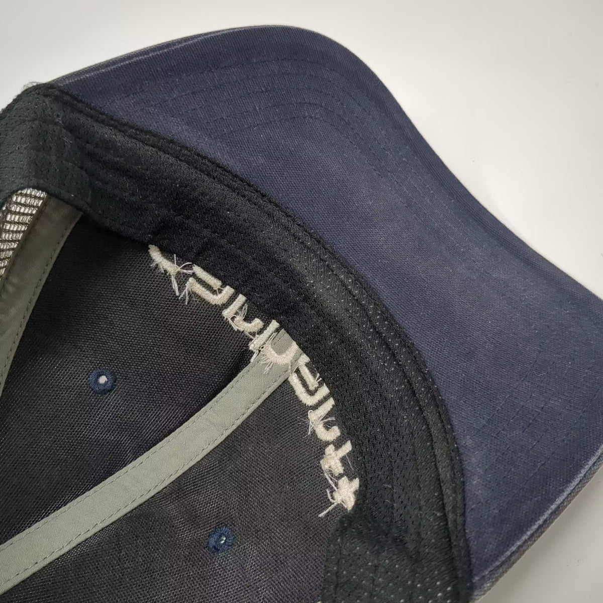 Carhartt Blue Trucker Hat One Size Embroidered Stitched Mesh Adjustable Snapback