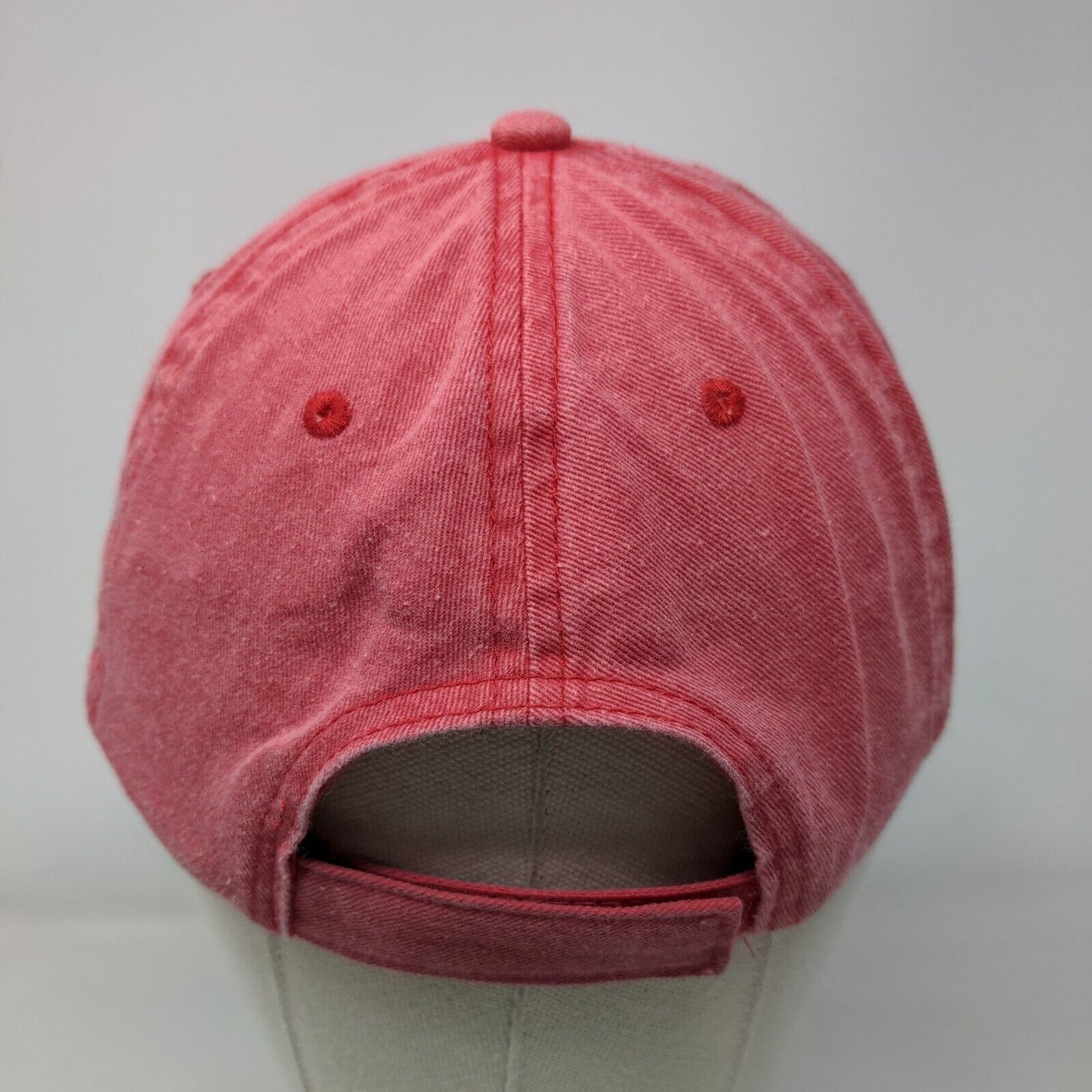 Unbranded Strapback Hat Red Rover OSFM Solid Blank Adjustable 6 Panel