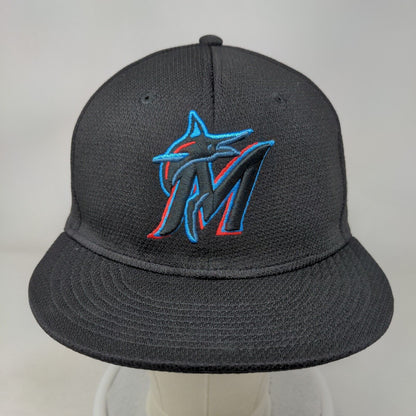 Florida Marlins Strapback Hat Black OSFM Embroidered Logo OC Sports MLB