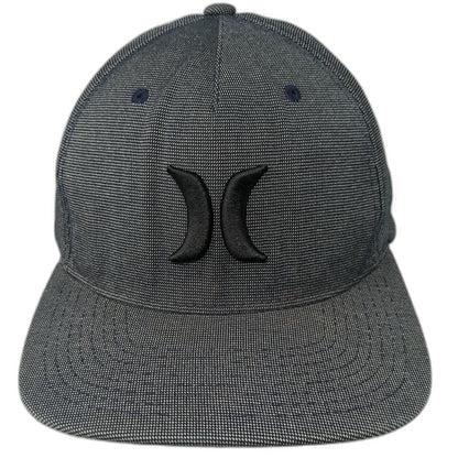 Hurley 5 Panel Gray One Size Hat Snapback Flat Brim Space Dye Heathered Logo