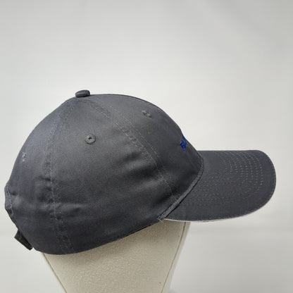 Blue Stone Strapback Hat Gray One Size Adjustable Embroidered Port & Company