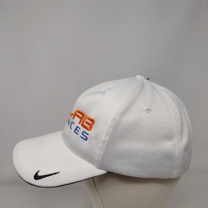 Biolab Sciences Fitted Hat White L/XL Swoosh Logo Legacy91 Drifit Nike Polyester