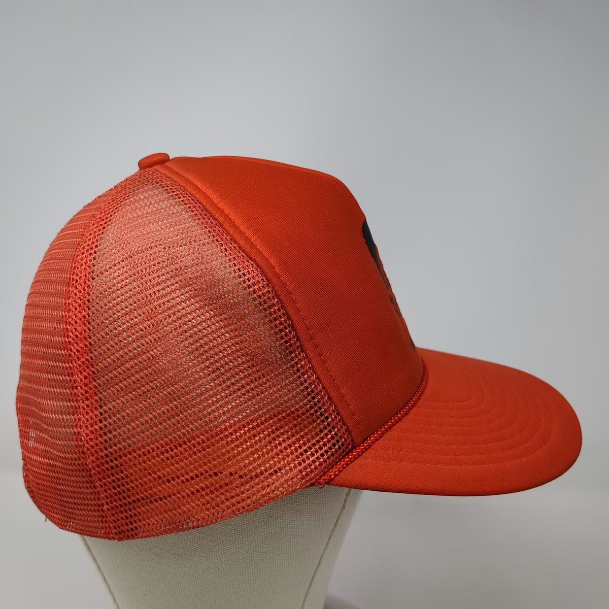 Otto Trucker Hat Orange One Size Mesh Back Snapback Rope Mr Slip Character Hat