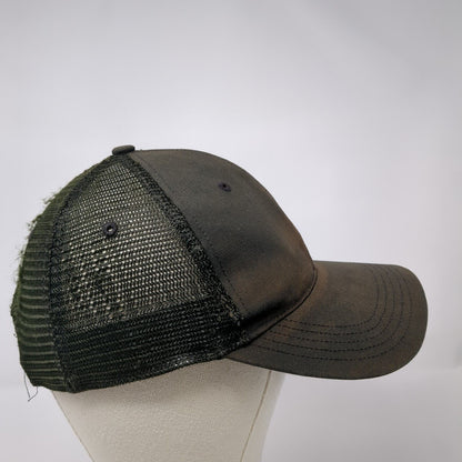 Carhartt Snapback Trucker Hat Black One Size Adjustable Mesh Back 6 Panel Blank