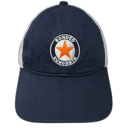 Outdoor Cap Baseball Cap Blue One Size Mesh Back Bonded Concrete Star Logo Hat