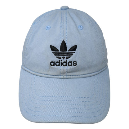 Adidas Trefoil Slideback Hat Blue One Size Embroidered Logo 6 Panel