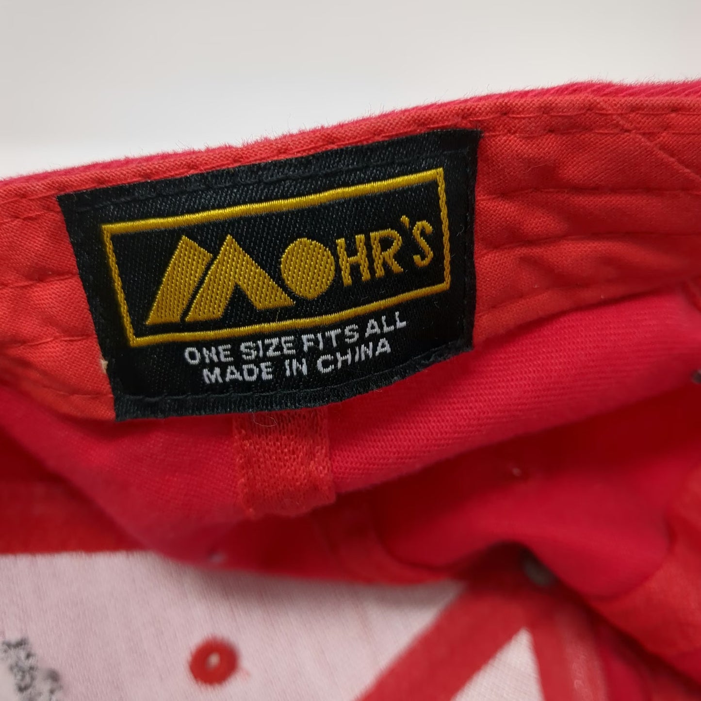 Mohr's Baseball Cap Red One Size RCC Railroad Construction Fabricators 2003 Hat