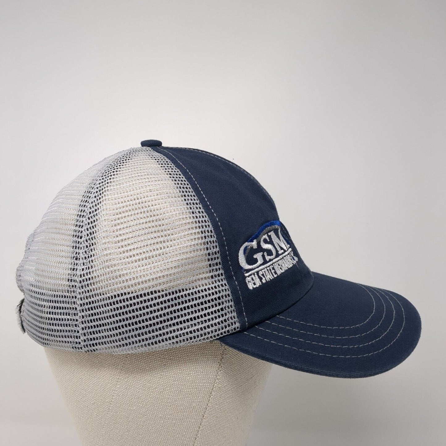 GSM Gem State Mechanical Strapback Trucker Hat Multi OS Adjustable Unionwear