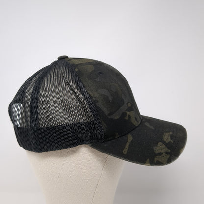 The Classics Yupoong Snapback Trucker Hat Multi One Size Mesh Back Camo