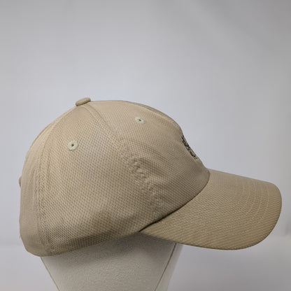 Imperial Strapback Hat Tan One Size Adjustable Embroidered 6 Panel