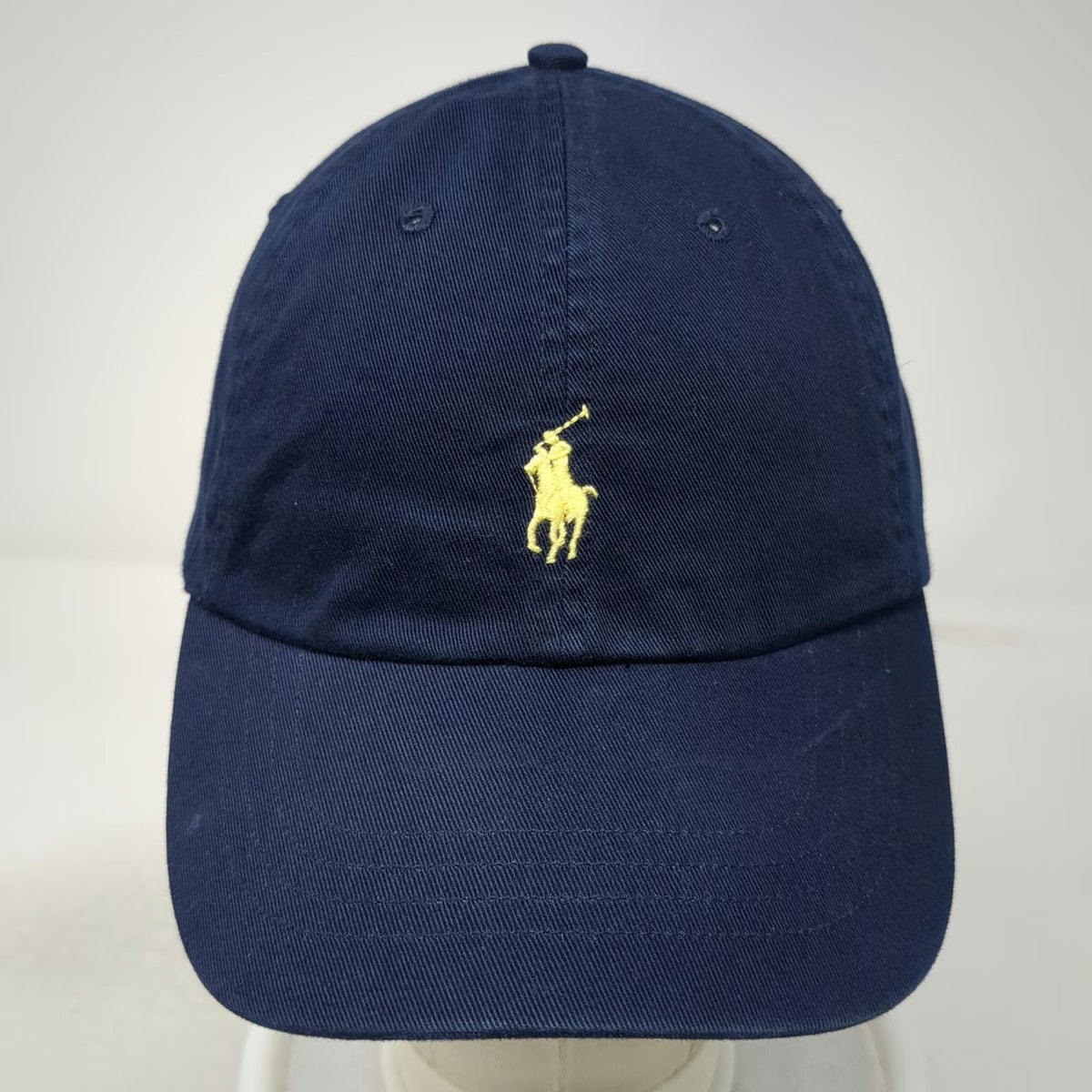 Polo Ralph Lauren Baseball Cap Blue One Size Slideback Yellow Pony Logo Hat