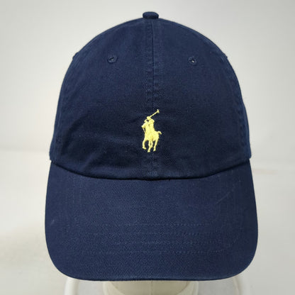 Polo Ralph Lauren Baseball Cap Blue One Size Slideback Yellow Pony Logo Hat