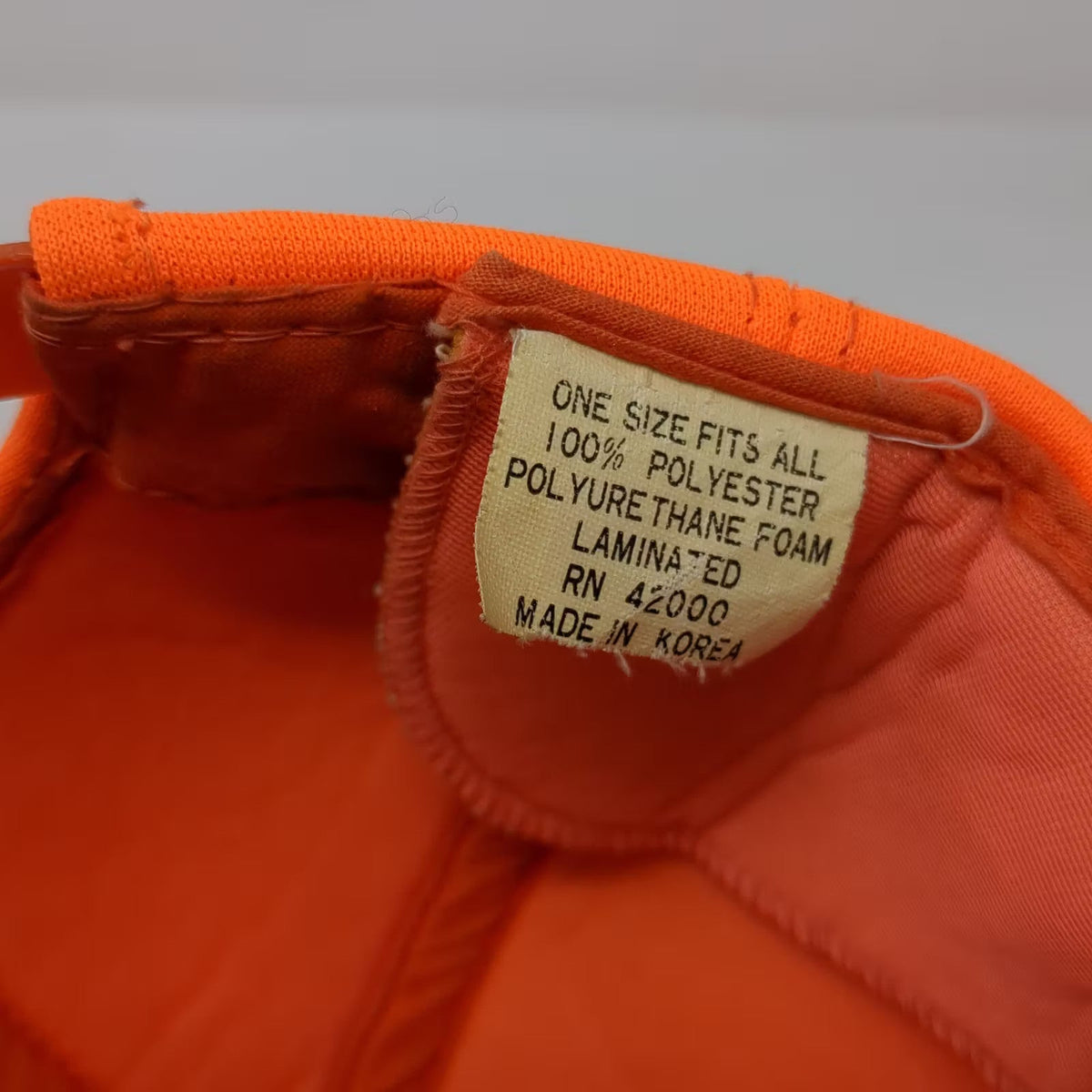 Buck Bay Orange Trucker Hat Dog Pointer Embroidered Hat Ear Flaps Vintage Foam