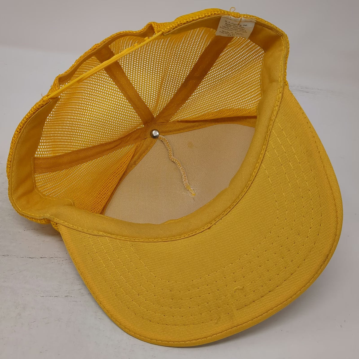 G.T. Lanning Yellow Trucker Hat California Small Brewers Festival 1993 One Size